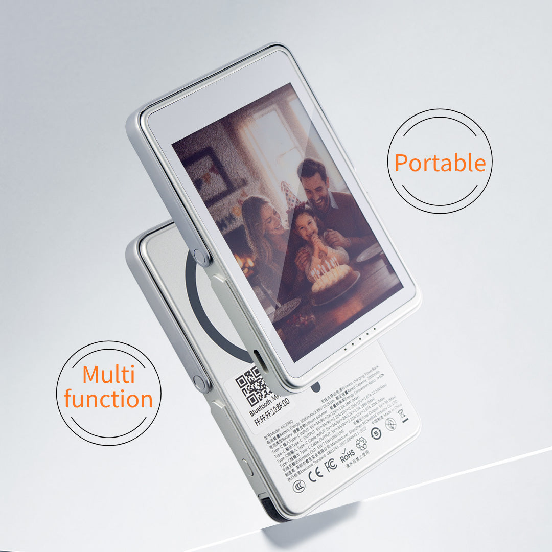 E-Ink Screen Magnetic Wireless Charging Power Bank