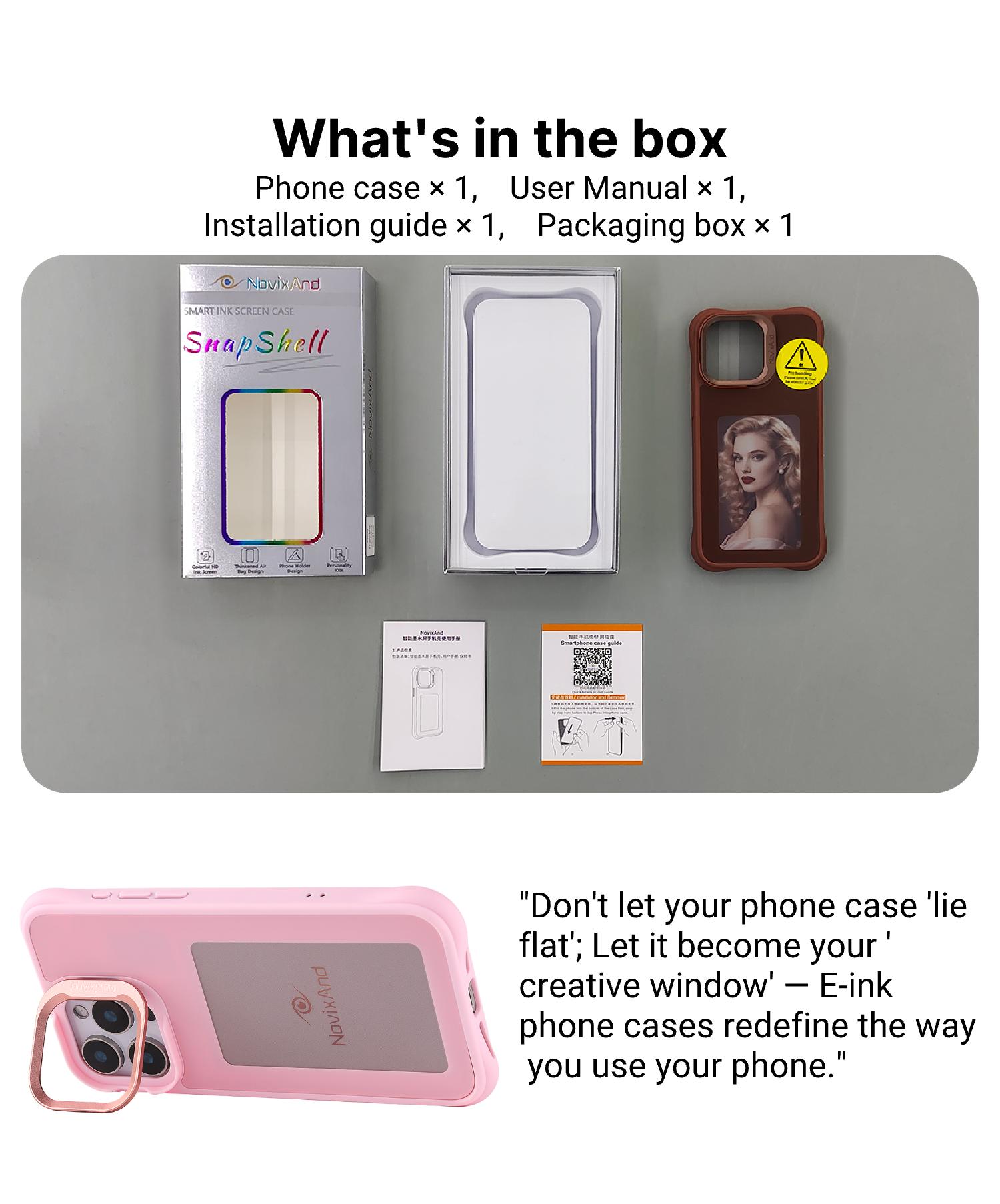 E-Ink Case for iPhone 15 Pro Max | NoxixAnd – NovixAnd