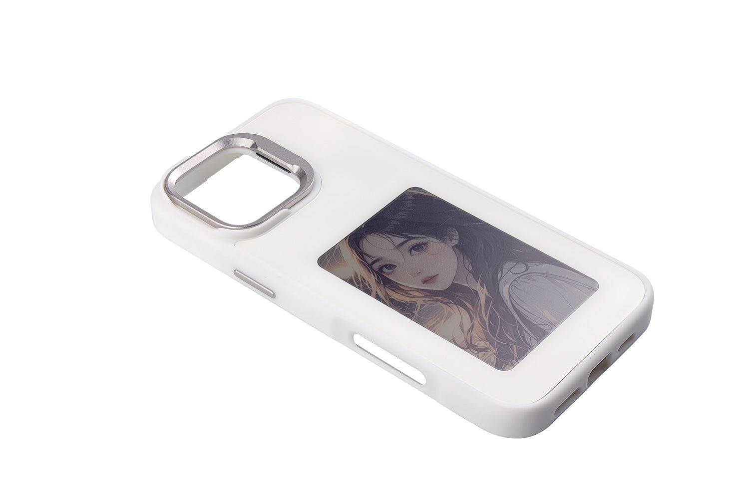 E-Ink Phone Case for iPhone 16 Pro Max, Minimalist Style
