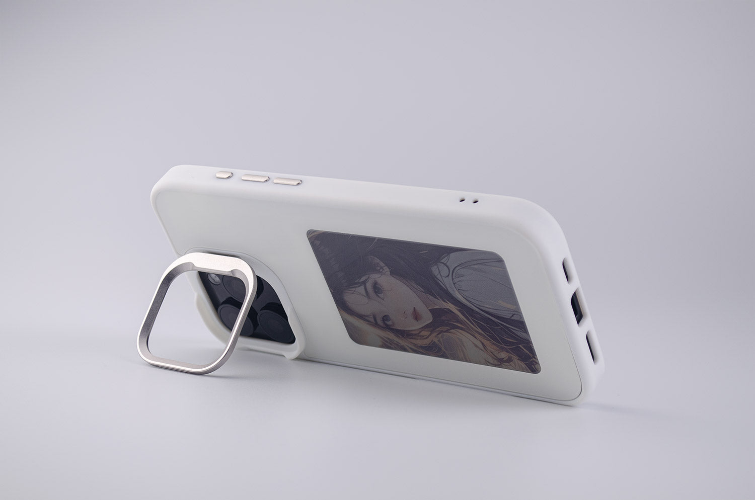 E-Ink Phone Case for iPhone 16 Pro Max, Minimalist Style