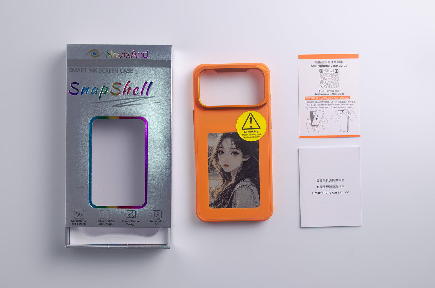E-Ink Phone Case for iPhone 17 Pro Max, Reinforced Four‑Corner Protection