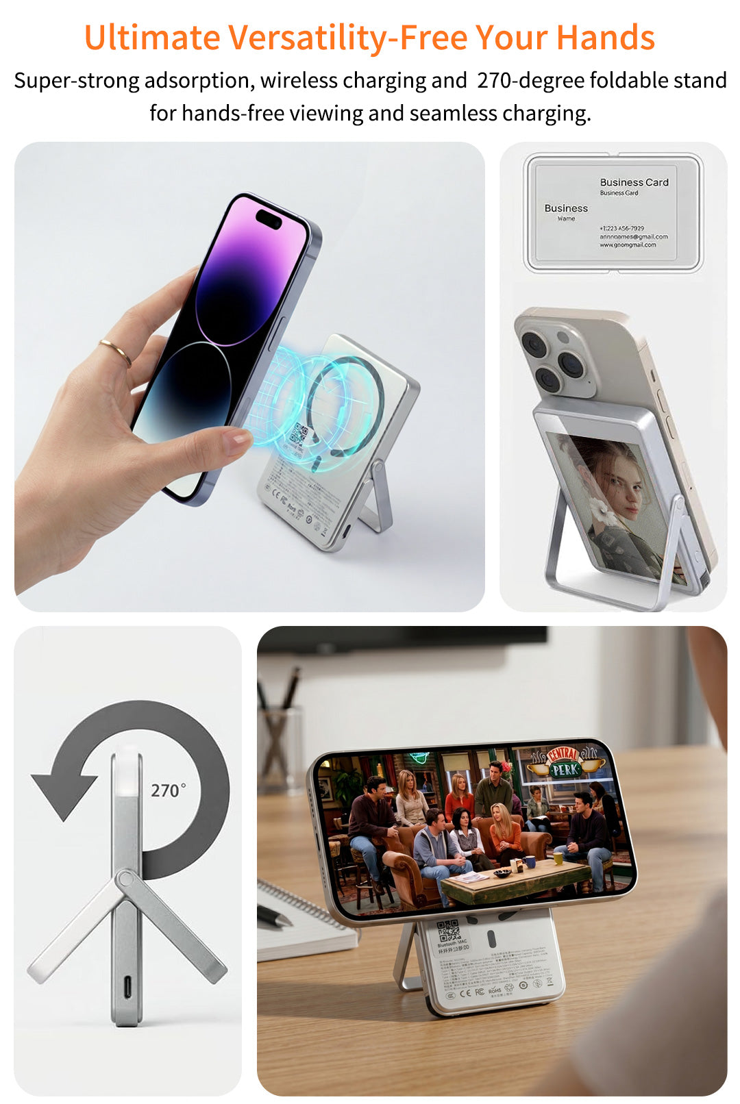 E-Ink Screen Magnetic Wireless Charging Power Bank