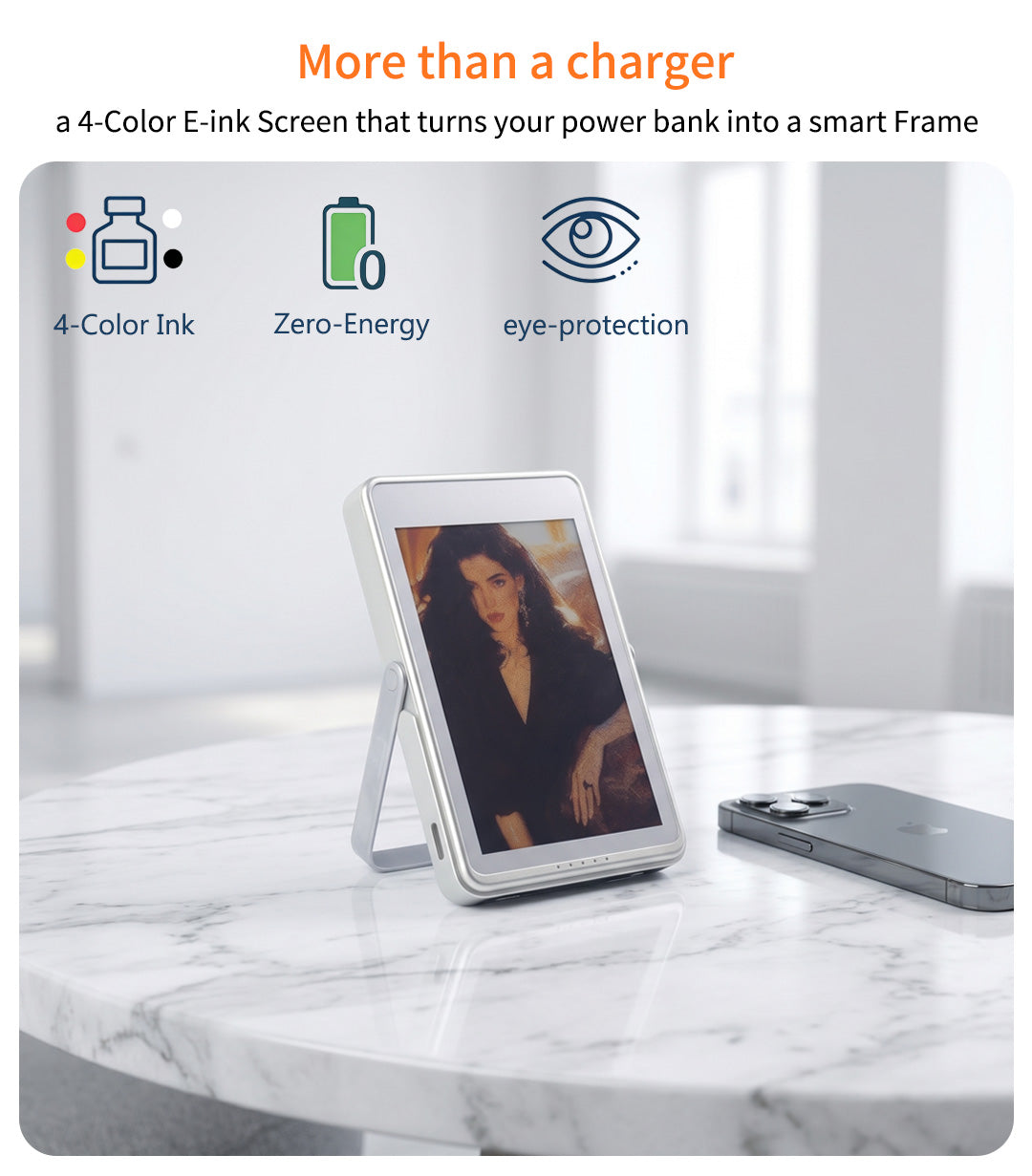 E-Ink Screen Magnetic Wireless Charging Power Bank
